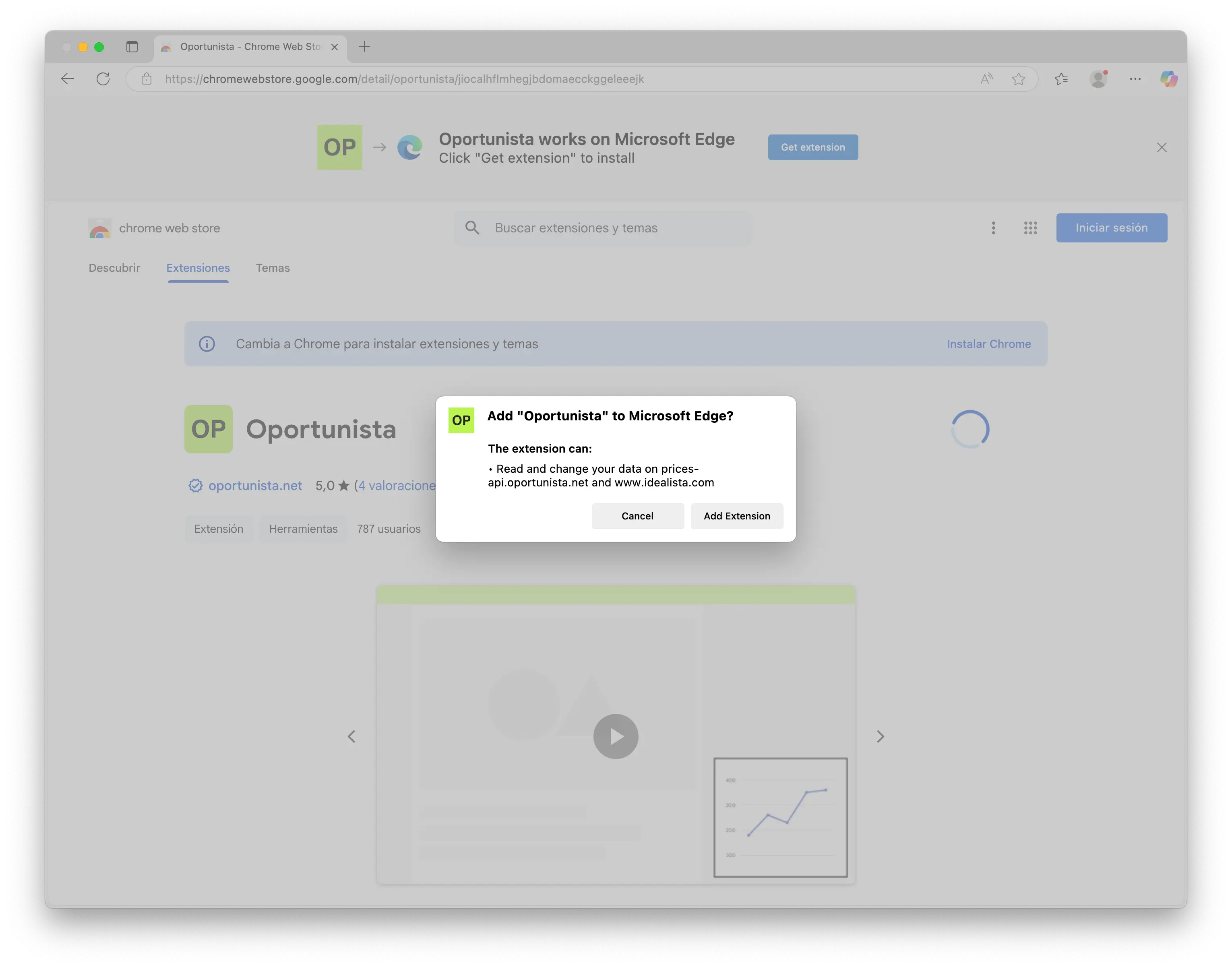 Paso 3 - Añadir extensión